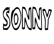 Coloriage Sonny