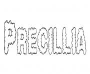 Coloriage Precillia