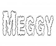 Coloriage Meggy