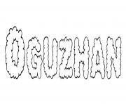 Coloriage Oguzhan