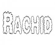 Coloriage Rachid