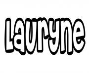 Coloriage Lauryne