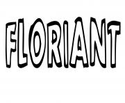 Coloriage Floriant