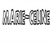 Coloriage Marie celine