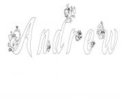 Coloriage Andrew