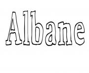 Coloriage Albane