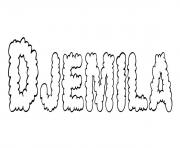 Coloriage Djemila