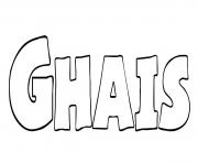 Coloriage Ghais