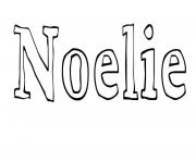 Coloriage Noelie