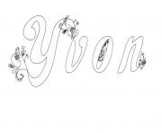 Coloriage Yvon