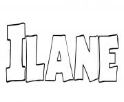 Coloriage Ilane