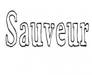 Coloriage Sauveur