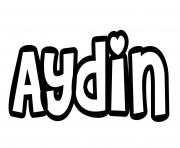 Coloriage Aydin