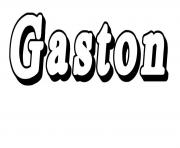 Coloriage Gaston