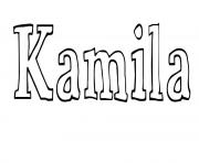 Coloriage Kamila