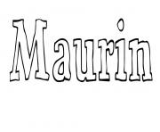 Coloriage Maurin