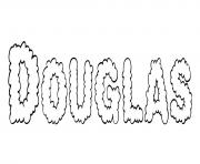 Coloriage Douglas