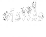 Coloriage Anitha