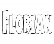 Coloriage Florian