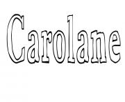 Coloriage Carolane