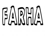 Coloriage Farha