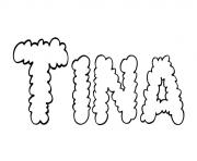 Coloriage Tina