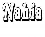 Coloriage Nahia