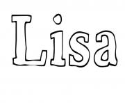 Coloriage Lisa