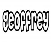 Coloriage Geoffrey