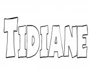 Coloriage Tidiane