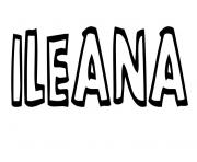 Coloriage Ileana