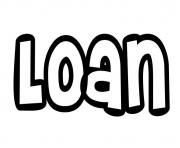 Coloriage Loan