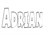 Coloriage Adrian