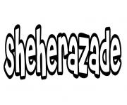 Coloriage Sheherazade