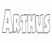 Coloriage Arthus