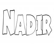 Coloriage Nadir