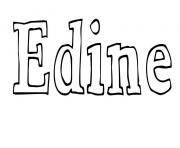 Coloriage Edine