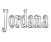 Coloriage Jordana