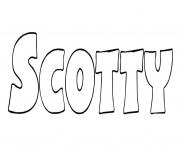 Coloriage Scotty