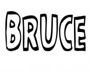 Coloriage Bruce