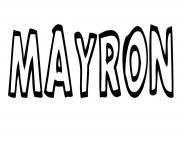 Coloriage Mayron