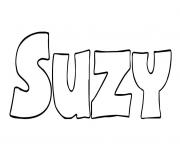 Coloriage Suzy