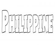 Coloriage Philippine