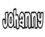 Coloriage Johanny