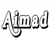 Coloriage Aimad