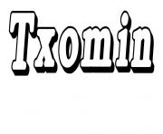 Coloriage Txomin