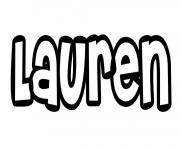 Coloriage Lauren