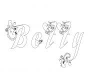 Coloriage Betty