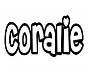 Coloriage Coralie