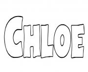 Coloriage Chloe